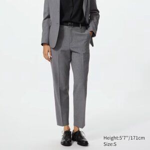Uniqlo Women's Smart Ankle Pants (Grey, S)
